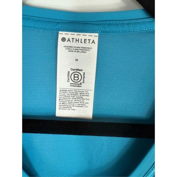 Athleta blue muscle tank- size m - Picture 4 of 4